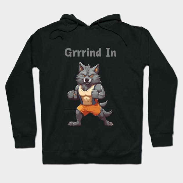 gym Grinding Hoodie by Patterns-Hub